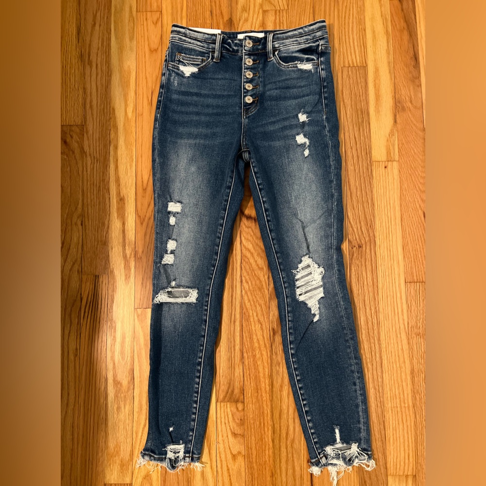 NWT VERVET Patsy High Rise Crop Skinny (27)